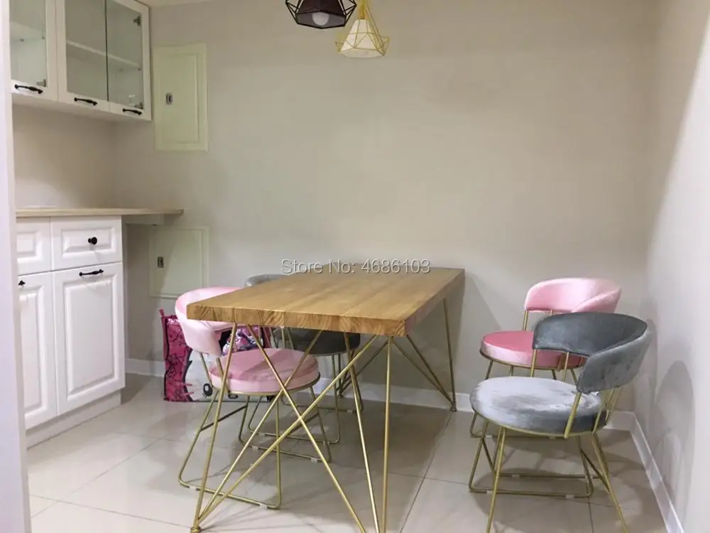 Принцесса розовый стул для маникюра девушка макияж железный пол современное кресло-шезлонг стул для гостиной спальни мебель для дома