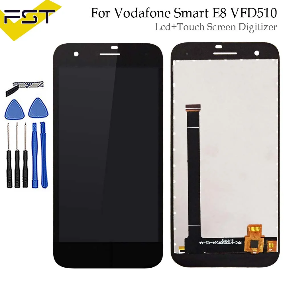 

Black For Vodafone Smart E8 VFD510 VFD 510 LCD Display Touch Screen Phone Digitizer Assembly Replacement Parts With Tools