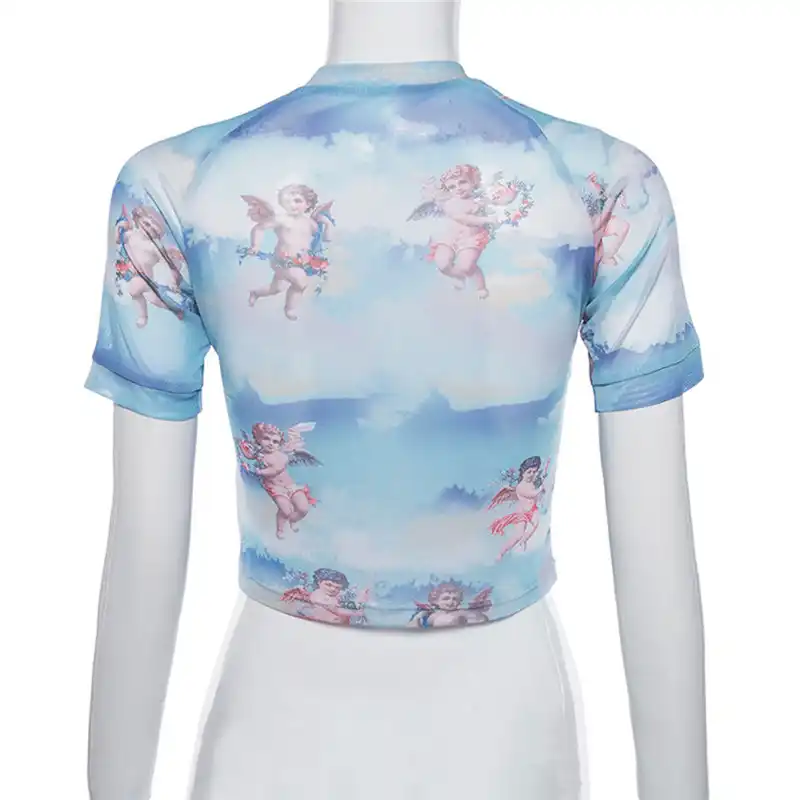 blue cherub shirt