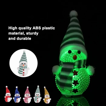 

Colorful LED Night Light Snowman Light Style Fairy Lamp for Home Bar Cafe Christmas Decoration