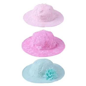 

Baby Girls Sun Hats Children Spring Summer Lace Hollow Cotton Caps Baby Girls Fisherman Hats Kids Girls Adjustable Sun Hats