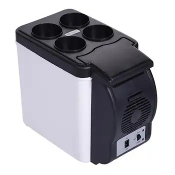 

7.5 L Portable Mini Refrigerator 12V Car Camping Home Fridge Cooler & Warmer Good Heat Dissipation Low Noise Car Fridge Auto Sup