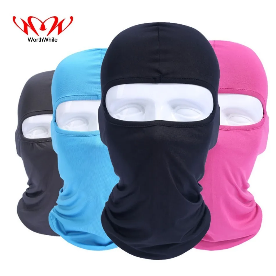 

WorthWhile Cycling Face Mask Dustproof Lycra for Women Men Hat Bike Caps Bicycle Motorcycle Riding Faceshield Windproof Headband
