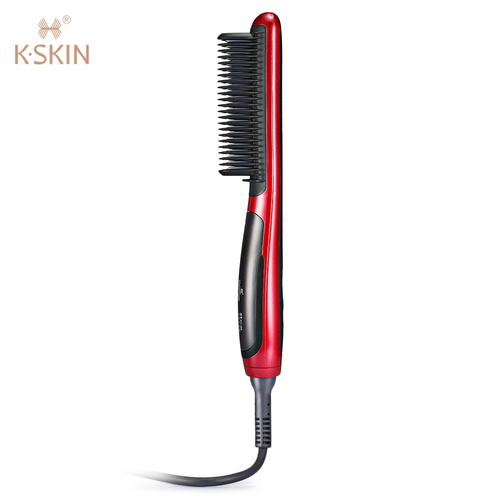 Newest K_SKIN KD - 388 Straight Hair Comb PTC Fast Heater Adjustable Temperature Rotation With Handle Anti-Scalding | Красота и