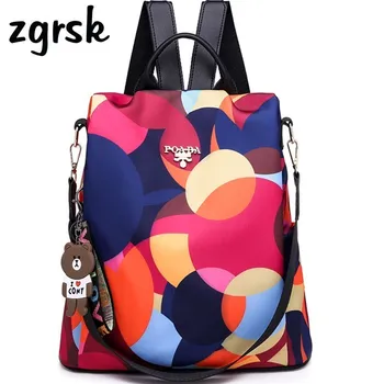 

Fashion Big Floral Backpack Women Oxford Bagpack Female Anti Theft Backpack School Bag For Teenager Girls Plecak Backpacks