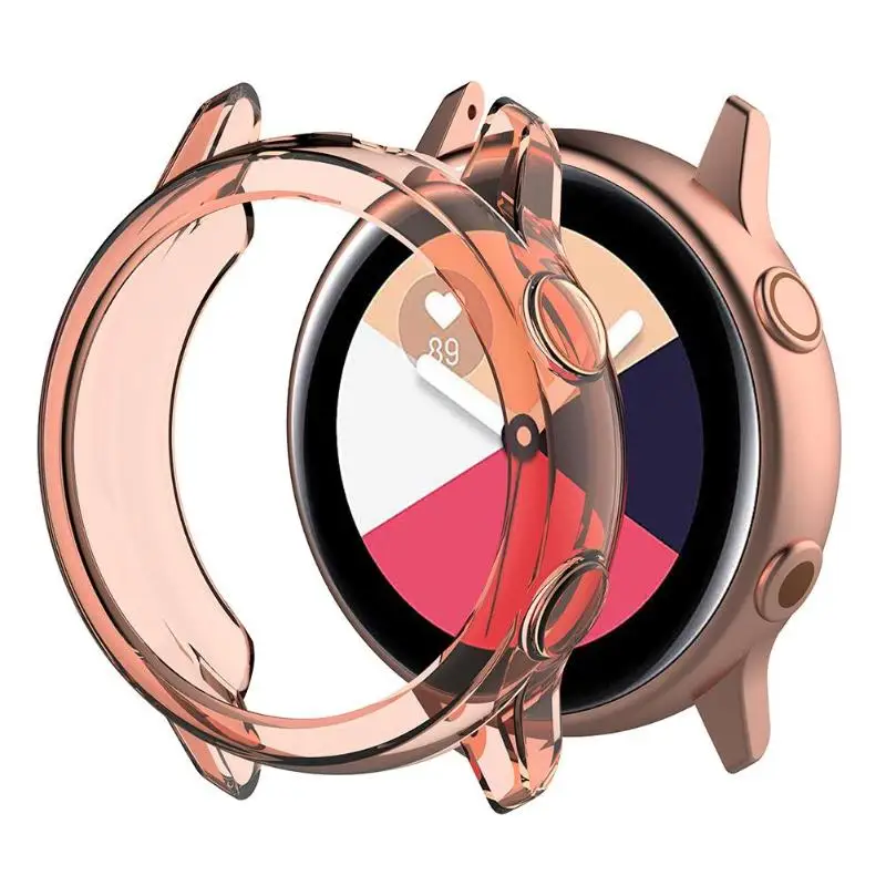 

Smart Watch Cover Clear TPU Protector Watch Case Cover Skin Cover Shell for Samsung Galaxy Watch Active Durable Watch Cases