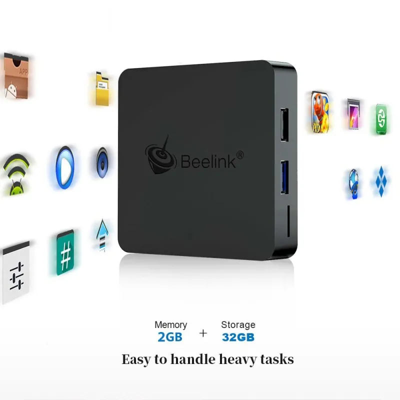 Beelink GT1 мини Smart Android 8,1 ТВ коробка Amlogic S905X2 4 к Декодер каналов кабельного телевидения медиаплеер с голосовым пультом дистанционного