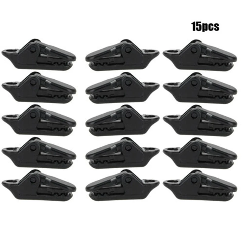 

15* Clamp Tighten tool tarp clips Alligator Clip Hook For Camping Tent Holder