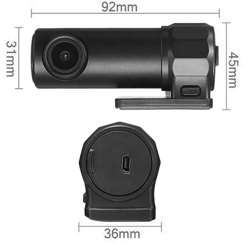1080 P Wi Fi Скрытая Даш камера 360 градусов Макс поворот 140 широкоугольный объектив WDR G