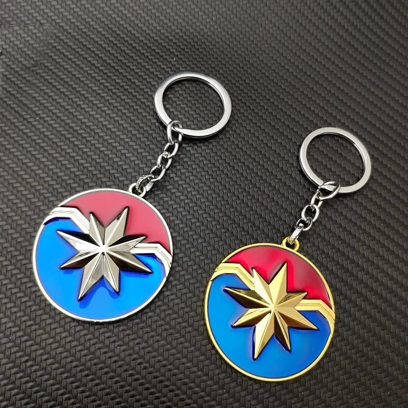 

New Captain Marvel cosplay keychains captain marvel metal keychains for car keys gifts for captain marvel fans drop shipping