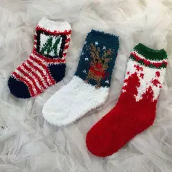 Новый стиль, зима 2017, партия, зимние милые рождественские короткие носки для маленьких мальчиков и девочек 1-6 лет