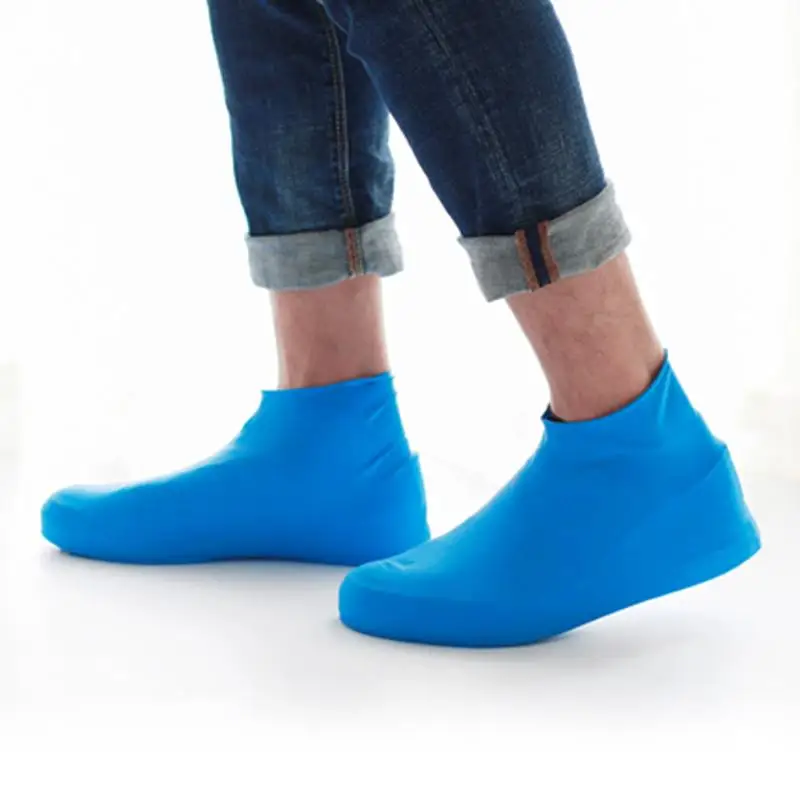 1 Pair Shoes Cover Protector Antiskid Waterproff Reusable Raincoat Set