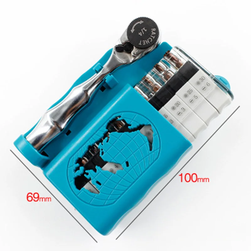 

Hot Sale 12Pcs 1/4-Inch Socket Wrench Set Drive Ratchet Wrench Spanner For Bicycle Repair