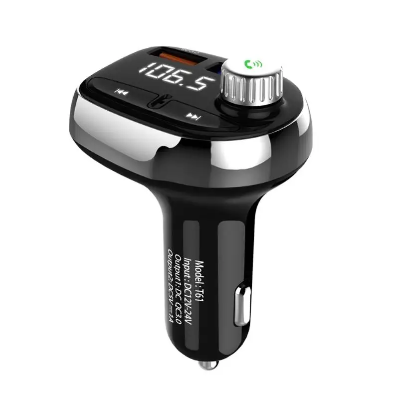 

FM Transmitter Audio MP3 Player with 3.1A Quick Charge Bluetooth Handsfree Car Kit Car Dual USB Car Charger FM Transmitters