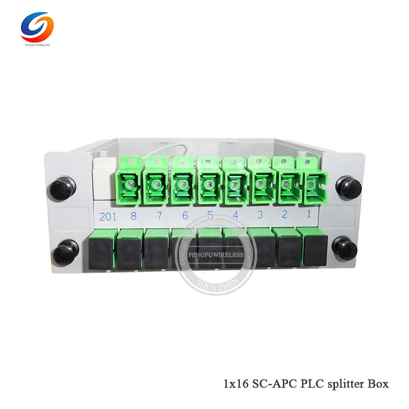 10 шт FTTH Крытый 1*16 SC APC PLC сплиттер Кассетный ящик волоконно оптический тип