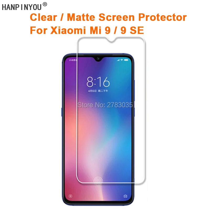 Per Xiao Mi Mi 9/9 Se Chiaro Lucido/Anti-Glare Screen Protector Matte Pellicola Protettiva (Non Di Vetro Temperato)
