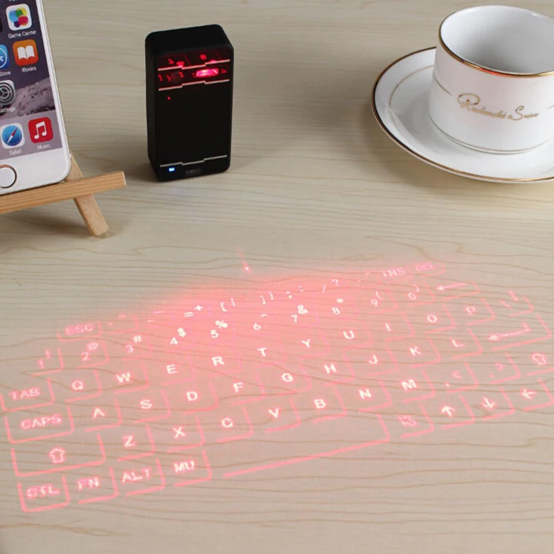 Портативная клавиатура Jelly Comb с лазерной проекцией Bluetooth функцией мыши для