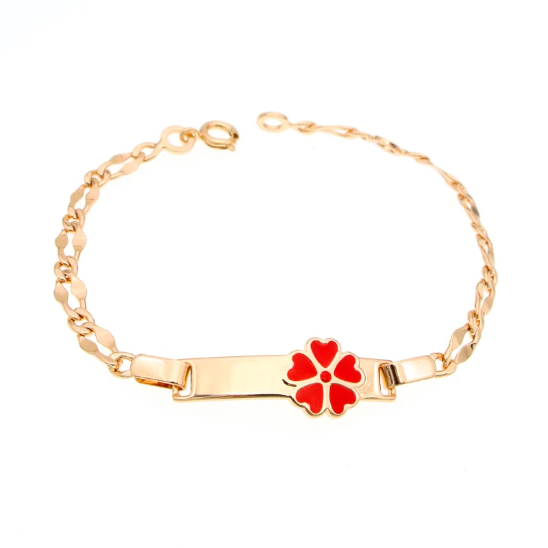 

Red Baby Bracelets Gold Kids Jewelry Baby Armband Teen Gift Braclet Brazalete Bebe Bijoux Bransoletki Dzieci Bebek Bilezik B0929