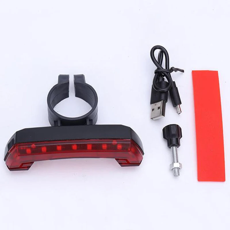 

Bike Bicycle Cycling USB Rechargeable Rear Light LED Tail Lamp Hot Sale