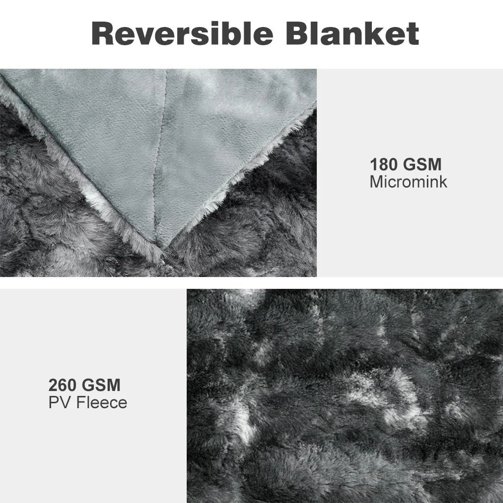  LANGRIA Faux Fur Fleece Blanket Throw Lightweight Portable Soft Blanket Machine Washable For Home C