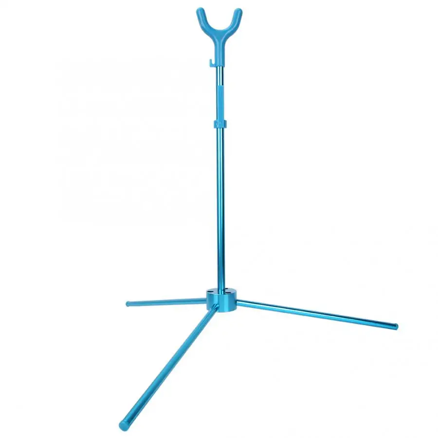 Blue Archery Bow Tripod Detachable Stand Outdoor Compound Recurve Bows Hunting Accessory Blue Archery Bow Tripod Detachable Stand Outdoor Compound Recurve Bows Hunting Accessory