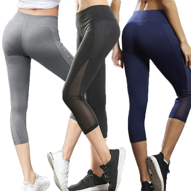 

Women High Elastic Fitness Sport Leggings Tights Slim Running Sportswear Sports Pants Women Yoga Pants Quick Drying Train Pants