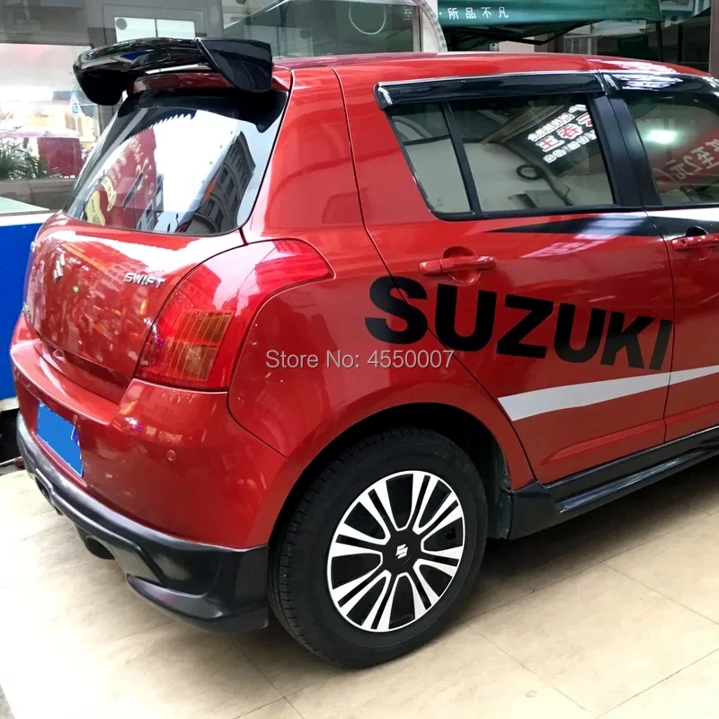 

For swift Spoiler High Quality ABS Material Rear Wing Spoiler For Suzuki swift Spoiler 2007 2008 2009 2010 2011 2012 2013 2014