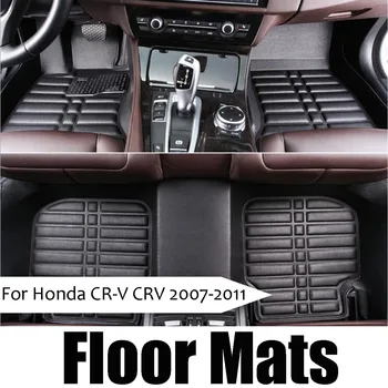 

3pcs Black Leather Waterproof Car Floor Mats Liner Fly5D For Honda CRV 2011 2012 2013 2014 2015 2016 2017 Auto Accessories