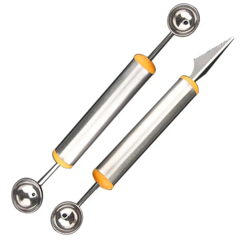 Double Head Spoon Ice Cream Dig Ball Scoop DIY Carving Knife Kitchen Tools | Дом и сад