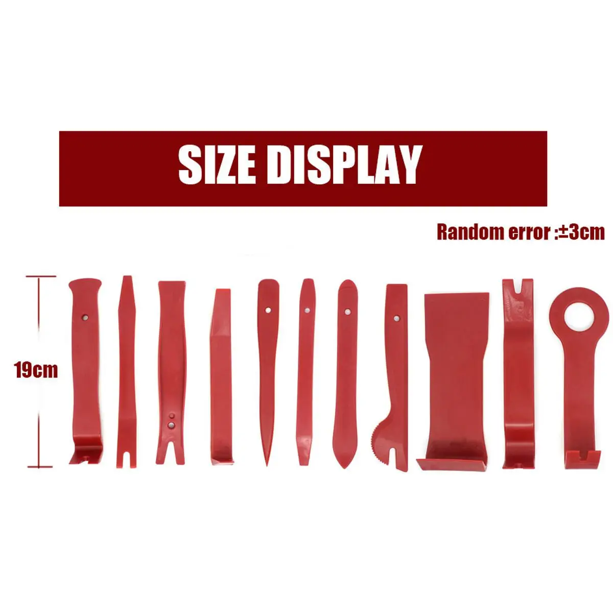 

11Pcs Car Stereo Radio Audio Trim Removal Pry Panel Door Dash Install Tools Kit For all Models Car Disassembly Tool Red Plastic