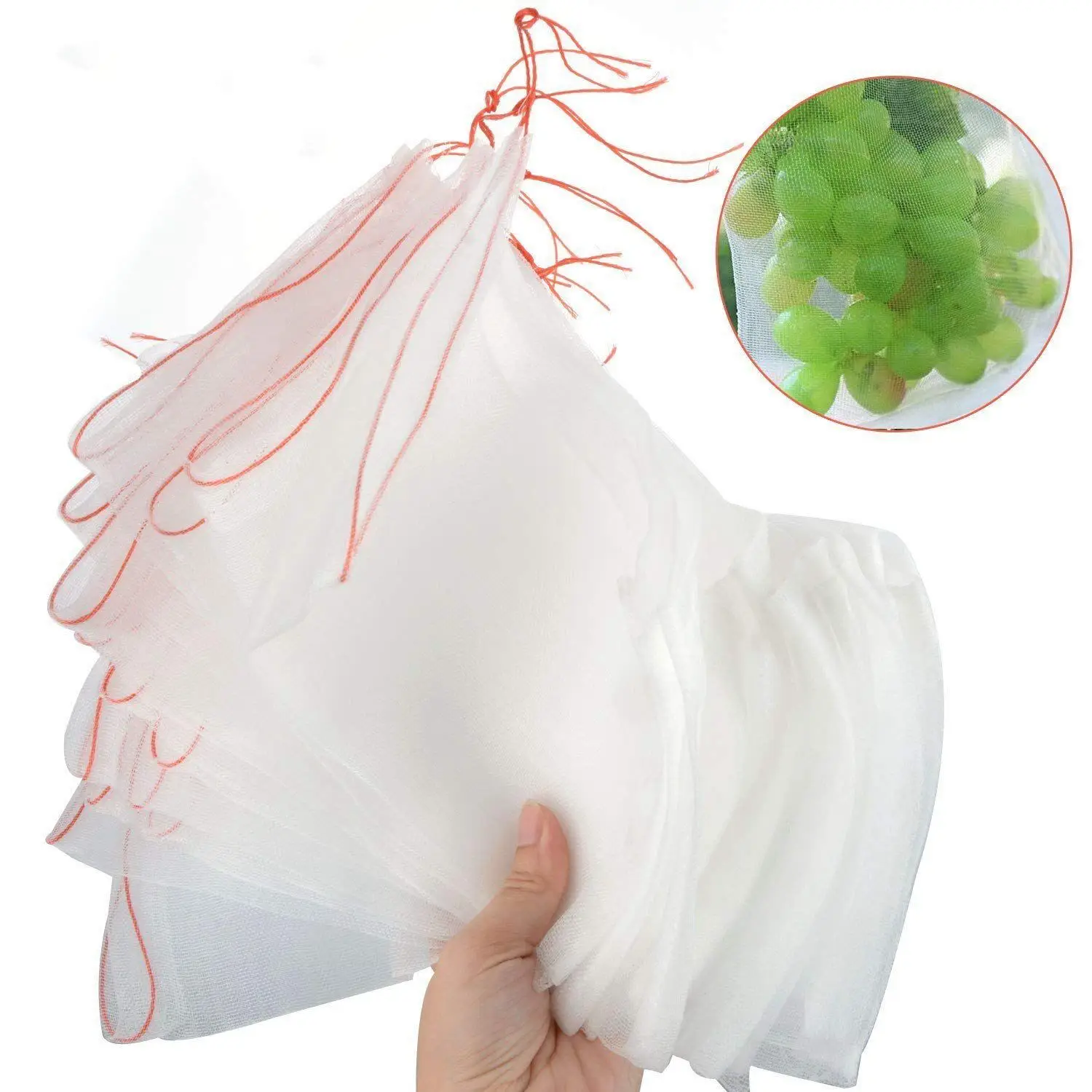 

Promotion! 20 Pcs nsects Mosquito Bug Net Barrier Bag Garden Plant Fruit Flower Protect Bag Garden Netting 6 inch x10 inch I