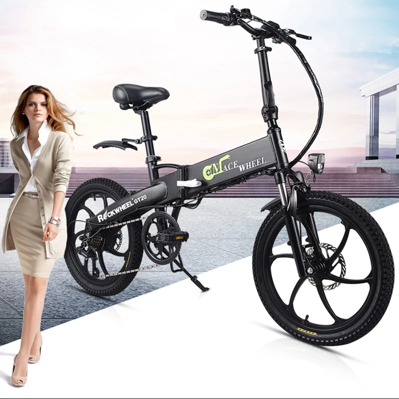 Flash Deal Small Folding Portable Electric Bicycle 48 V Mini Scooter Off-road Batterysnowmobile Lithium 4