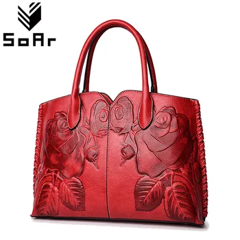 

Floral Retro Luxury Handbags Women Bags Designer Female Messenger Bags Leather Large Capacity Ladies Tote Shoulder Bags Bolsa