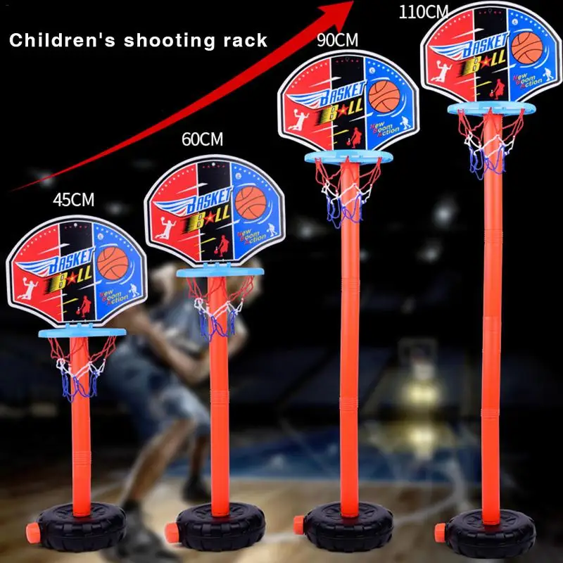 Детская баскетбольная стойка, портативная корзина, для помещений, пластиковая детская стойка для стрельбы, регулируемая детская баскетбольная игрушка