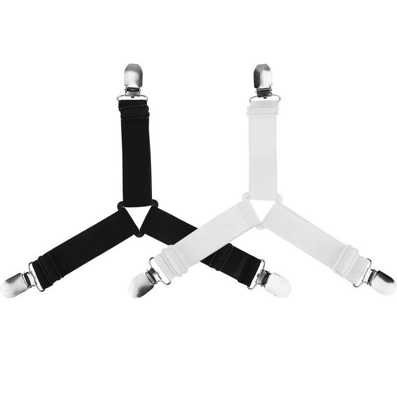 cheap 4pcs Adjustable Buckle Non slip Sheet Clips Adjustable Straps Hanger Over Door Hat Bag Clothes Rack Organize Holder Hanger