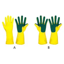 1 Pair Reusable Cleaning Gloves Hand Comfortable Latex Sponge Dishwasher Home Kitchen Magic Gloves Cleaning Tools 1 Pair Reusable Cleaning Gloves Hand Comfortable Latex Sponge Dishwasher Home Kitchen Magic Gloves Cleaning Tools