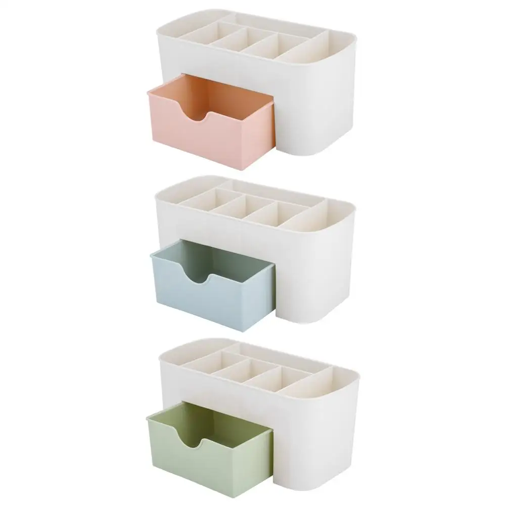 

Mini Makeup Organizer Case Drawers Plastic Storage Lipstick Box Cosmetic Display Storage Organizer Durable Sundries Make Up Rack