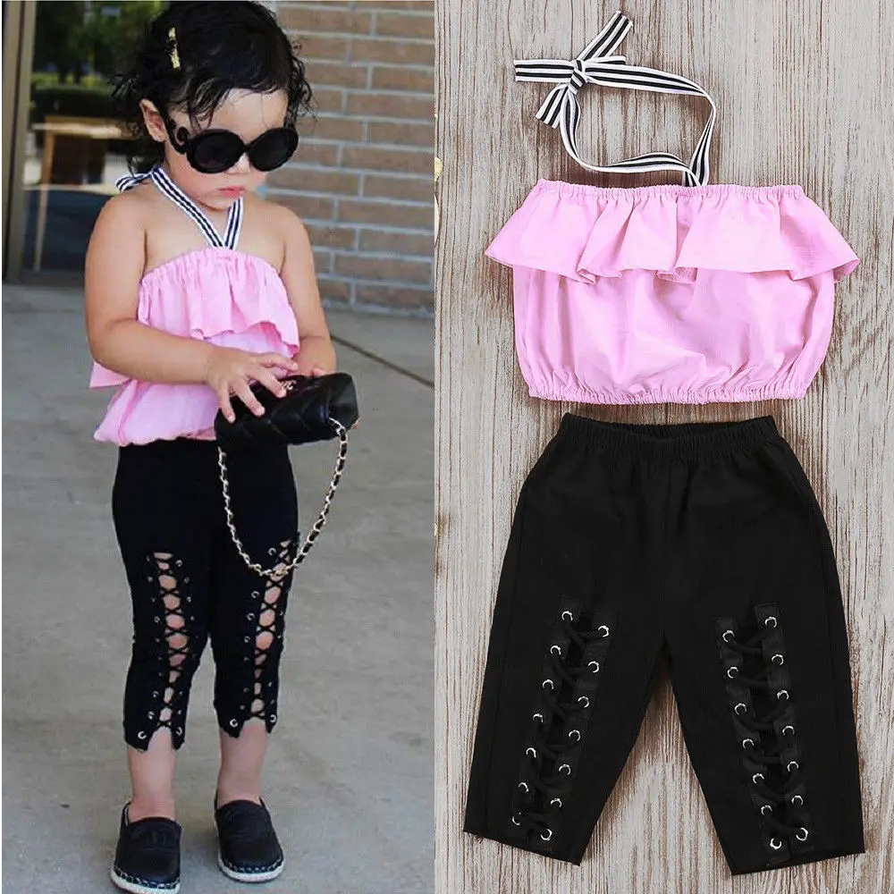 Pudcoco Ensemble Maillot De Bain Pour Filles De 1 A 6 Ans Ensemble 2 Pieces Vetements Elastiques Mode Pour Enfants Et Tout Petits Aliexpress
