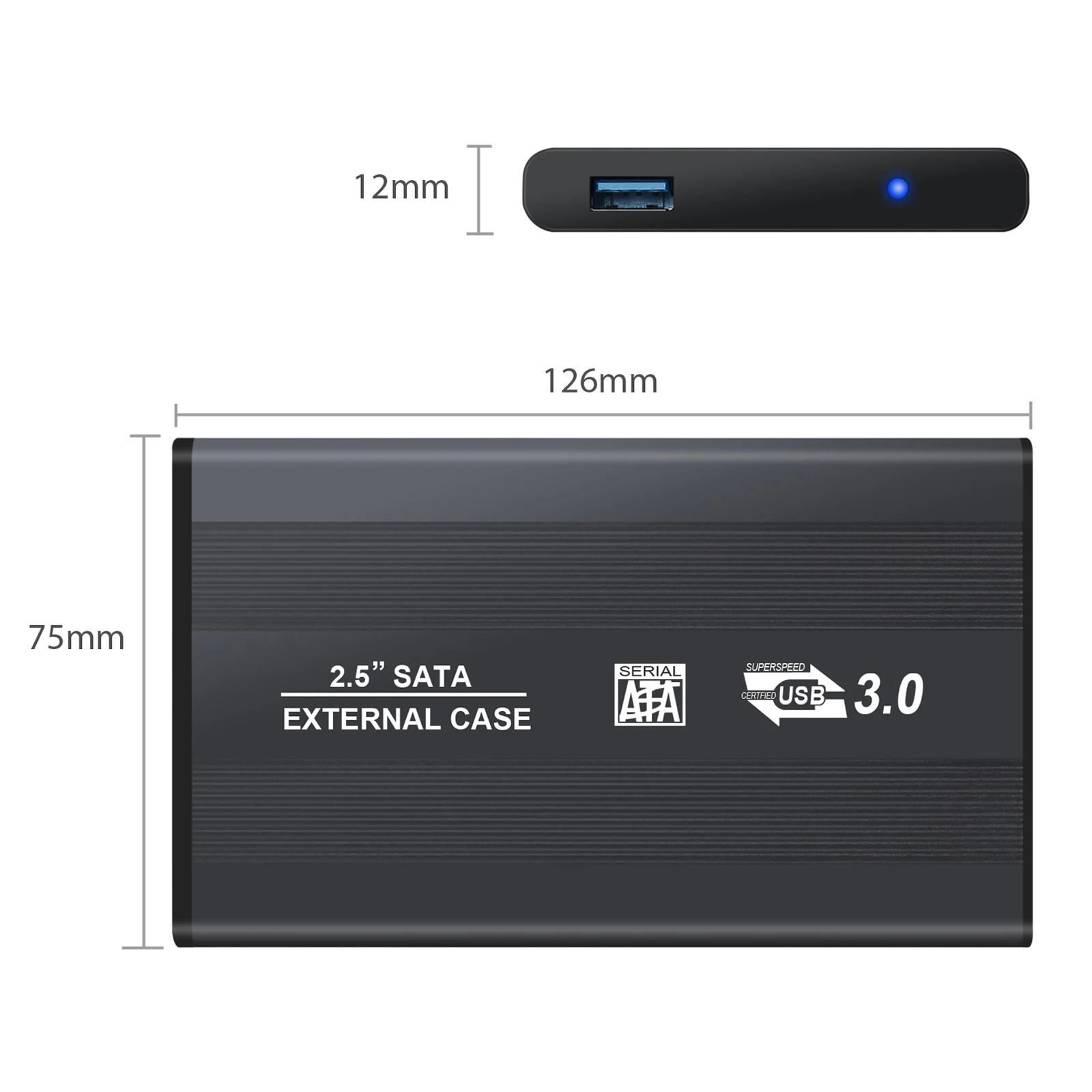 Корпус для внешнего жесткого диска Neoteck USB 3 0 2 5 дюйма SATA HDD SSD совместим с
