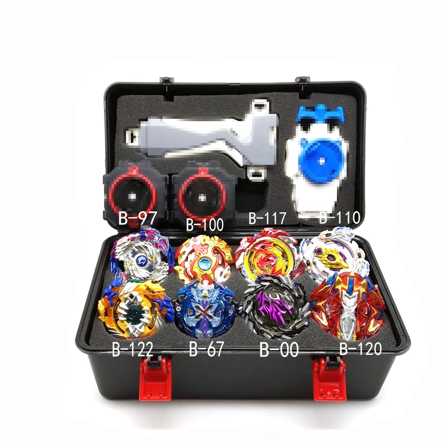 

1set 13 style Beyblade Burst B129 B131 Metal Fusion 4D With 4 Launcher Bayblade Burst Spinning Top Christmas Gift For Kids Toys