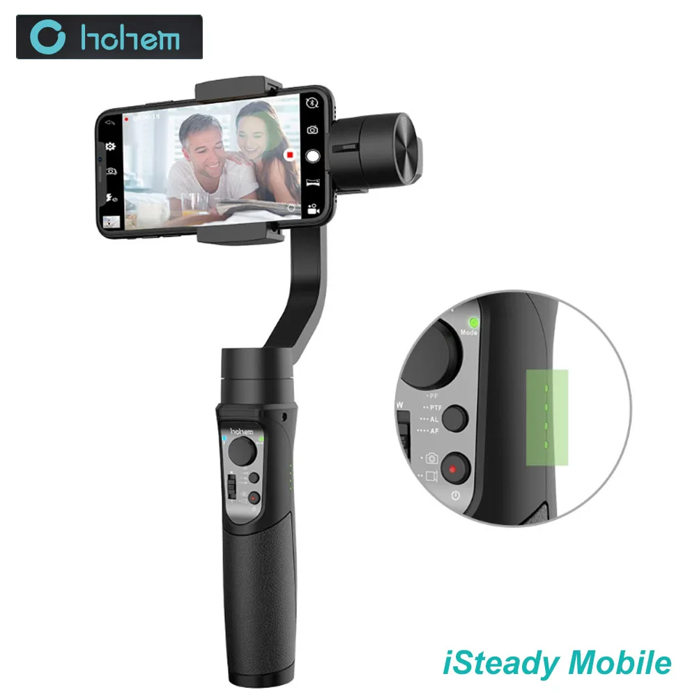 

Hohem ISteady Mobile Handheld Gimbal 3-Axis Handheld Stabilizer For Smartphone 4000mAH Visual Auto Tracking Professional Gimbal