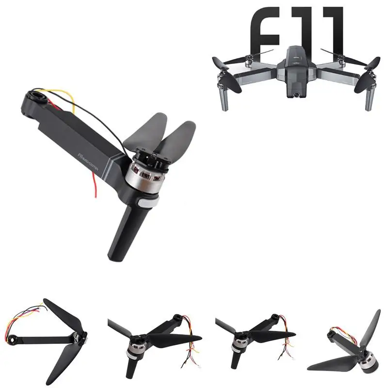 LeadingStar 4 шт. SJRC F11 RC Дрон запасные части осевые рычаги с мотором и пропеллером для FPV
