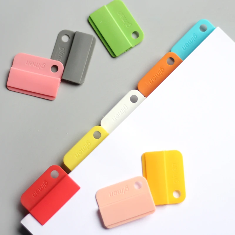 

3pcs Candy Color Separate Binder for Reading Book Notebook School Creative Paper Clip Bookmark