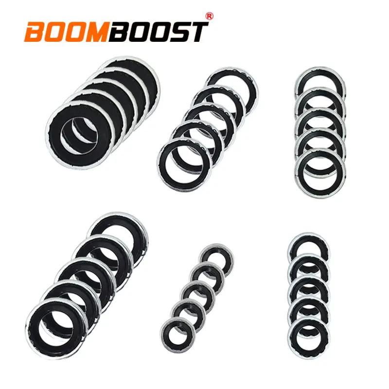 

O Ring Sealing Gasket Washer Set 30pcs Assortment Repair Tool A/C Compressor Air Conditioner Pump Washer