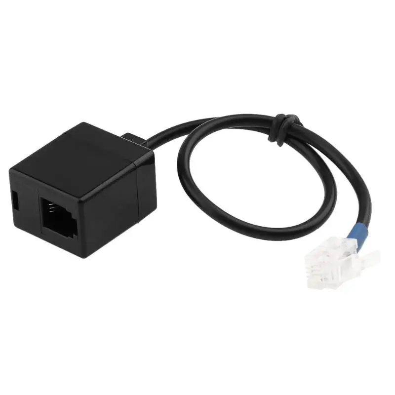 ALLOYSEED RJ9 4P4C Male to Female Connector Telephone Adapter Splitter