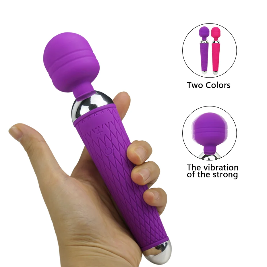 Мощные оральные клиторные вибраторы для женщин USB зарядка AV волшебная палочка, Вибратор массажер для взрослых секс-игрушки для женщин