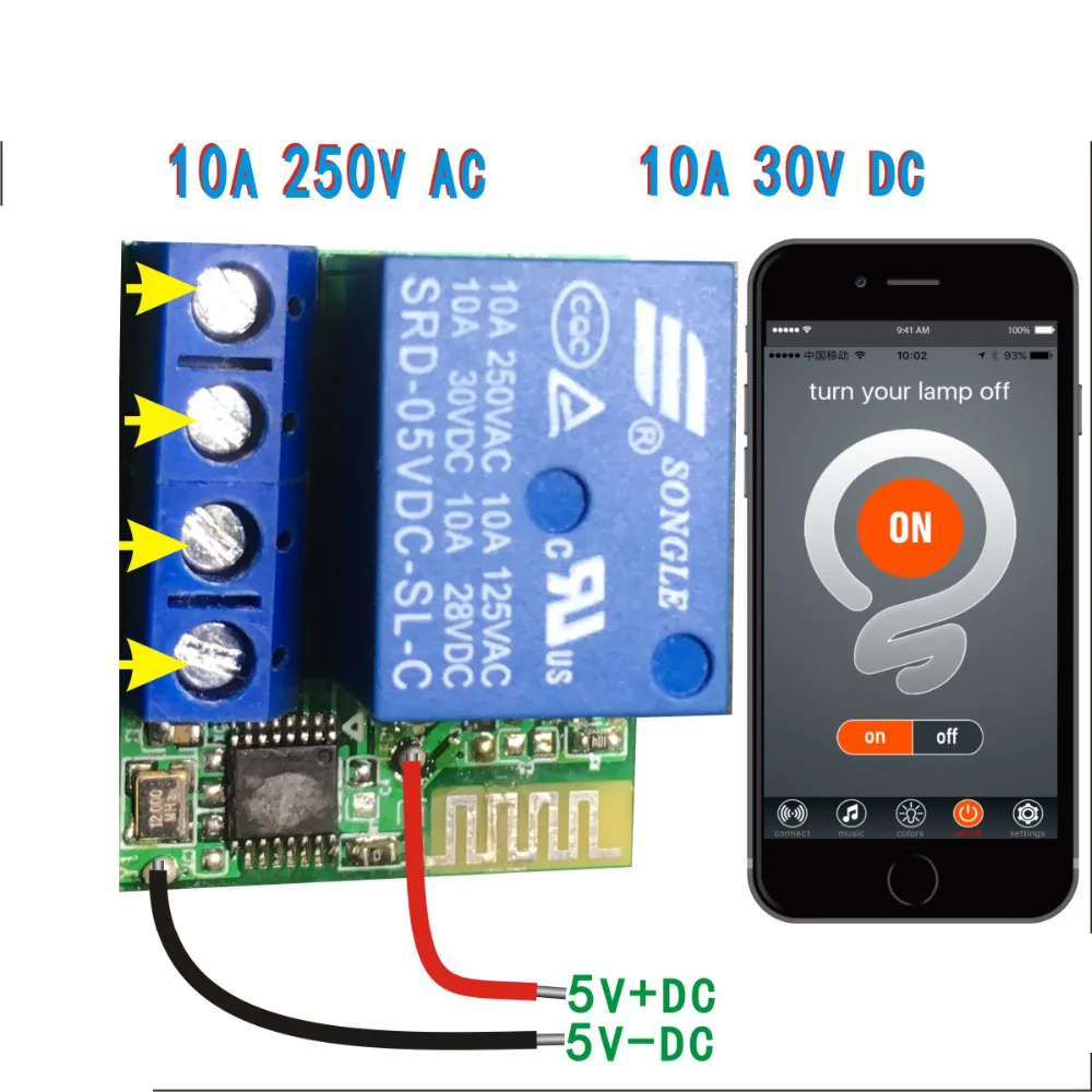 Bluetooth телефон приложение управление 1 канал релейный переключатель модуль для контроля доступа мотор светодиодный светильник Android управление lerac 220 В