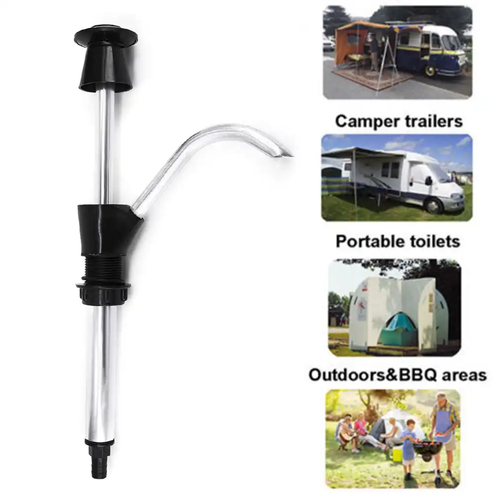 Caravan Sink Water Supply Hand Pump Tap Alloy For Camping Trailer Motorhome 4wd