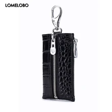 Lomelobo, унисекс, спилок, кошельки для ключей, Аллигатор, узор, Роскошные, для женщин и мужчин, кошелек для монет, женский, мужской, автомобильный, для ключей, для карт, кошелек, держатель