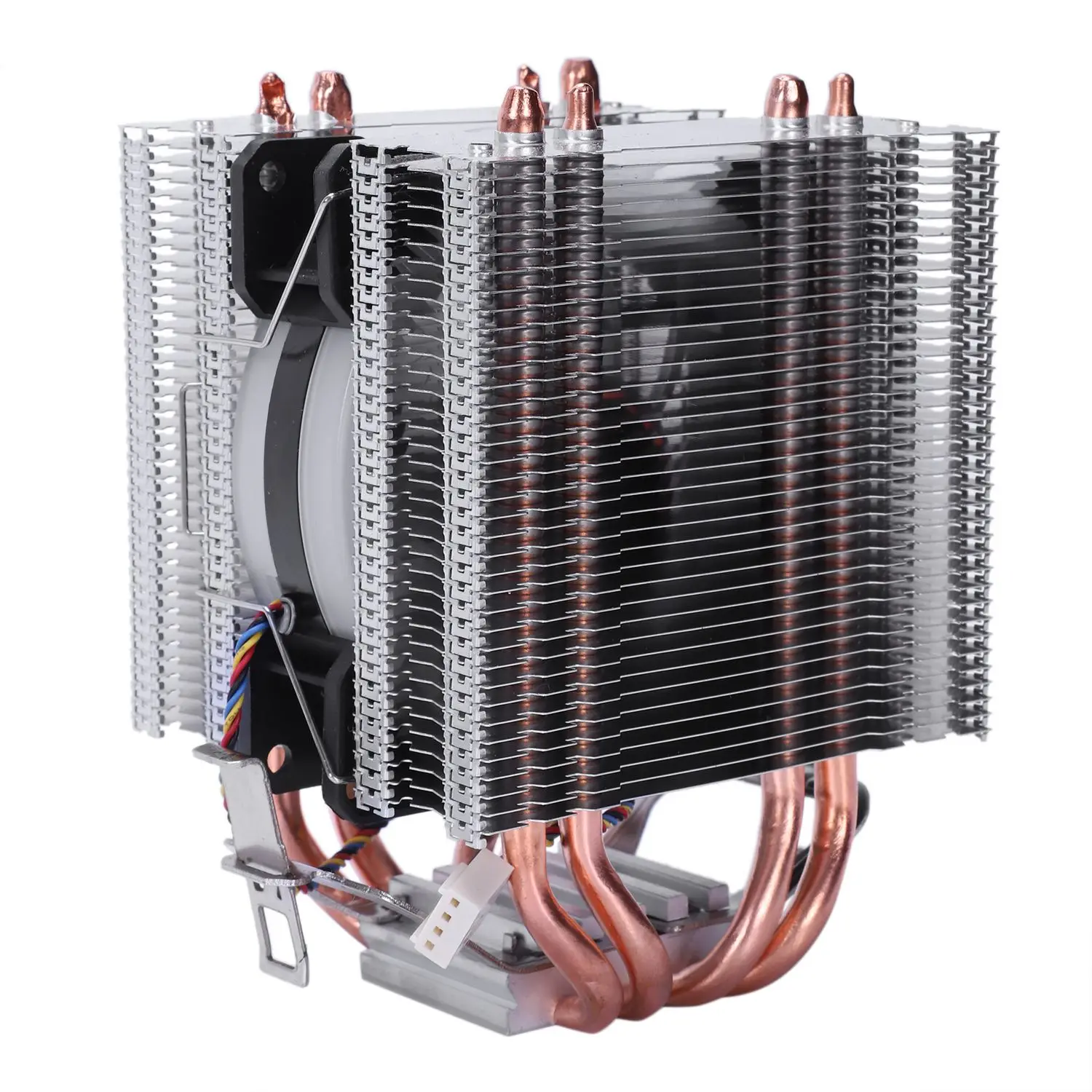 Lanshuo 4 тепловые трубки 4 провода с светильник Cpu вентилятор Радиатор охлаждения радиатора для Intel Lga 1155/1156/1366 кулер радиаторы(Aurora